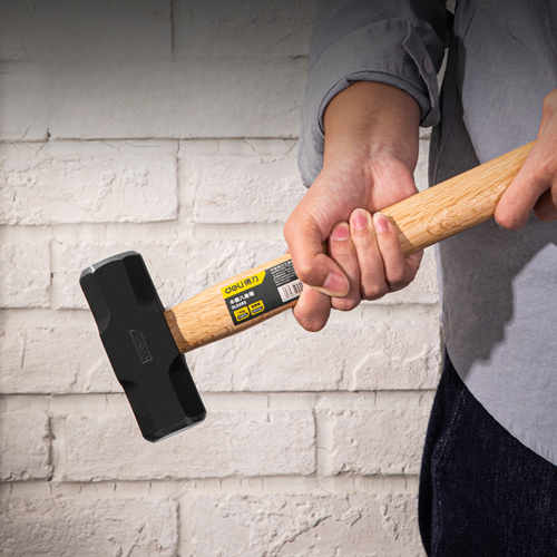 Кувалда Deli YS DL5203, 1.4 кг, деревянная рукоятка фото 3