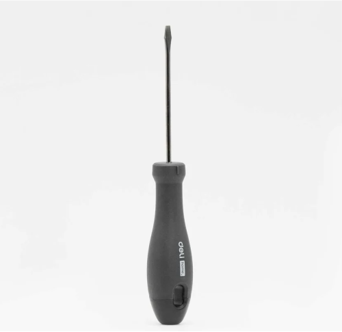 Отвертка Deli HS EHT1103 SL3x75 мм, Soft Touch, черный фото 2