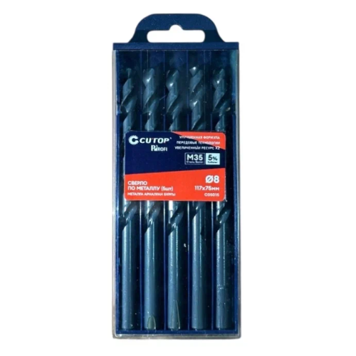 Сверло по металлу CUTOP Profi C05015, 8.0х117 мм, 5 шт Сверло по металлу CUTOP Profi C05015, 8.0х117 мм, 5 шт
