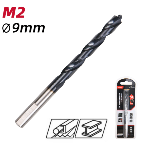 Сверло по металлу Deli RS EDH-MHZ090-E4, 9.0 мм, DIN 338, HSS-TiN фото 2