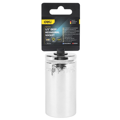 Головка торцевая шестигранная Deli YS EDQ4330 1/2, 30 мм Головка торцевая шестигранная Deli YS EDQ4330 1/2, 30 мм