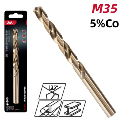 Сверло по металлу Deli RS EDH-MHZ120-E2, 12.0 мм, DIN 338, HSCo 5% фото 2