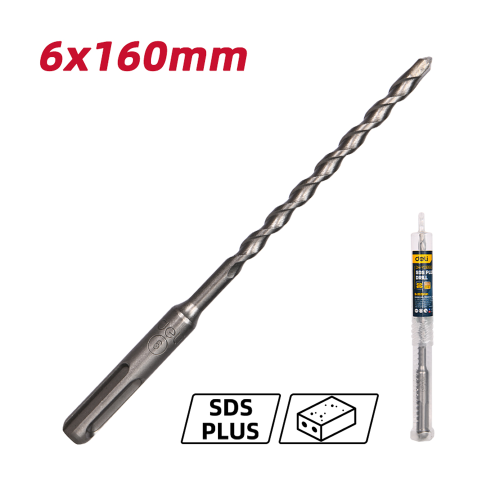 Бур по бетону Deli YS EDH-Y06160, 6 x 160 мм, SDS-PLUS фото 3