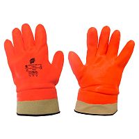 Перчатки трикотажные х/б нефтеморозостойкие с полным ПВХ покрытием Arcticus, манжет крага