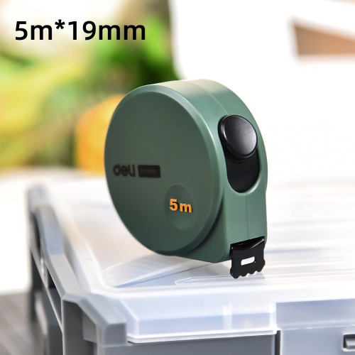 Рулетка Deli HS EHT8519L, 5 м х 19 мм, Soft Touch, зеленый фото 2