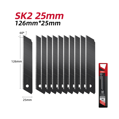 Лезвие для строительного ножа Deli EDL-DP252, 25 мм, 10 шт. фото 2