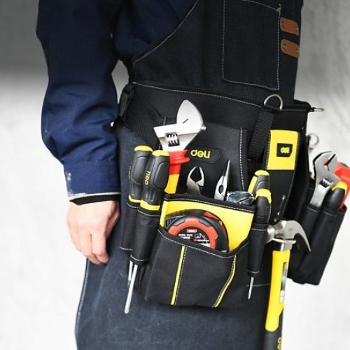 Сумка для инструмента Deli YS EDLP10, поясная, 16 карманов фото 4