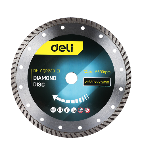 Диск алмазный Deli YS EDH-CQP230-E1, 230 x 22.2, турбированный