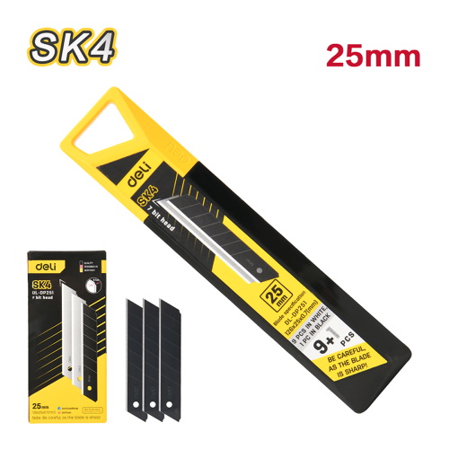 Лезвие для строительного ножа Deli EDL-DP251, 25 мм, 10 шт. фото 2