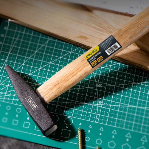 Молоток слесарный Deli YS DL442200, 0.2 кг, деревянная рукоятка фото 2