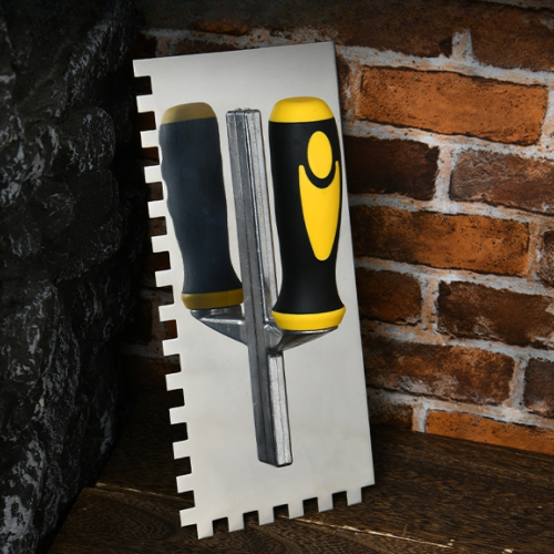 Гладилка  Deli YS EDL509321, нержавеющая, 280 x 130 мм, зуб 10 x 10 мм фото 2