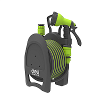 Шланг для полива Deli GS EDL581110B, с катушкой