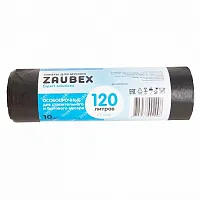 Мешки для мусора "Zaubex", 25 мкм, 120 л, 10 шт/рулон