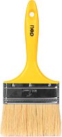 Кисть малярная плоская 4"-100 мм Deli YS EDL509114 пластиковая рукоятка, натуральная щетина