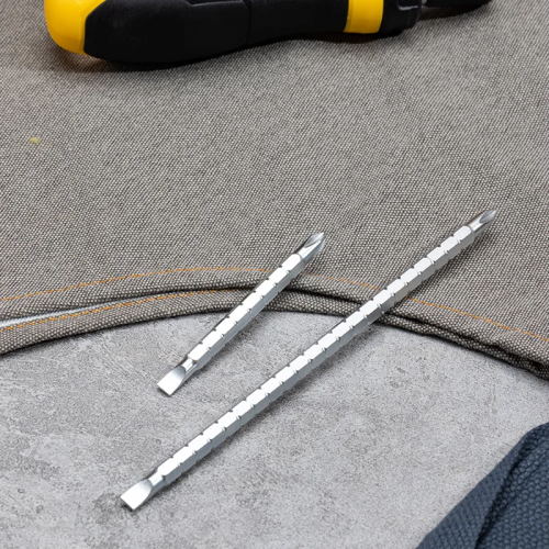 Двухсторонняя отвертка Deli YS EDL626010, с трещоткой, PH2+SL6 фото 9