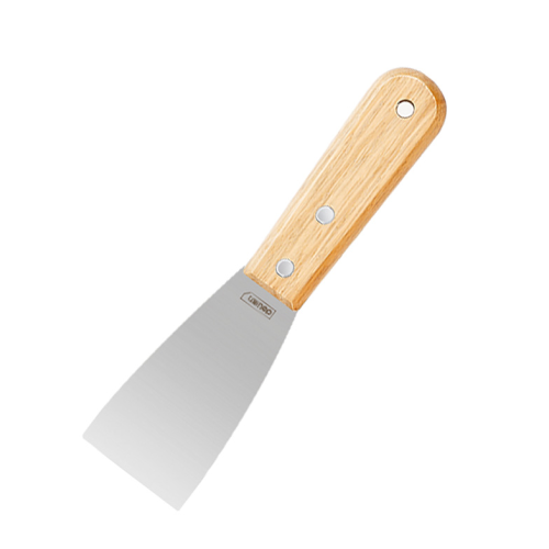 Шпатель Deli YS DL-HD2C, нержавеющий, 50 мм, деревянная рукоятка