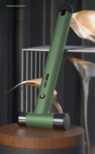 Молоток Deli HS EHT7008L 0.25 кг, Soft Touch, зеленый фото 6