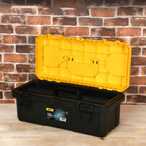 Ящик для инструмента Deli YS EDL432620 455x220x190 мм, пластм., с секциями фото 3