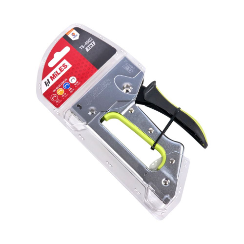 Степлер скобозабивной Miles TS-4002/T стальной корпус, 4 в 1 фото 3