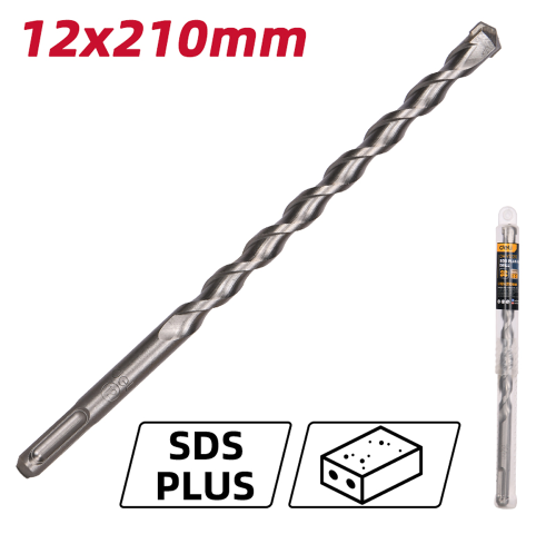 Бур по бетону Deli YS EDH-Y12210, 12 x 210 мм, SDS-PLUS фото 2