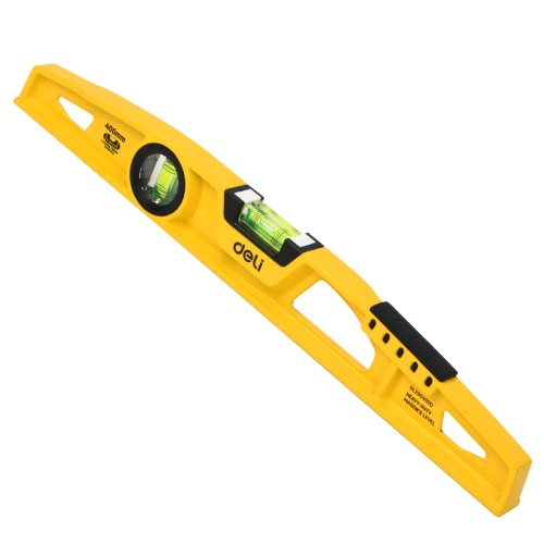 Уровень строительный Deli YS EDL290400Q, литой, 400 мм, с двойным обзором