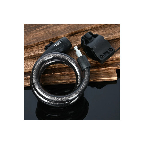 Замок тросовый велосипедный Deli YS EDL508063, 15х1200мм, ключи 2 шт фото 8