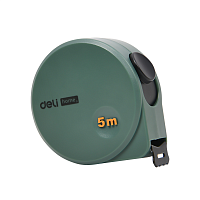 Рулетка Deli HS EHT8519L, 5 м х 19 мм, Soft Touch, зеленый