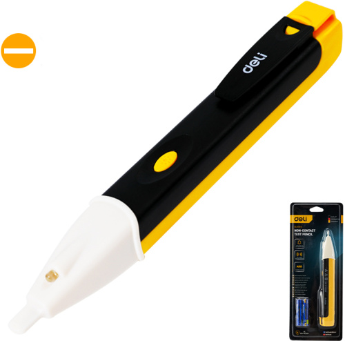 Детектор напряжения Deli YS EDL8008 90-1000 В, встроенный фонарик фото 2