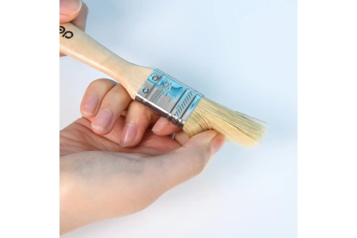 Кисть малярная плоская 1"-25 мм Deli YS EDL509121 деревянная рукоятка фото 5