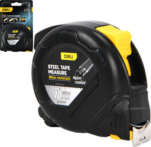 Рулетка Deli YS EDL9010P 10 м х 25 мм фото 2