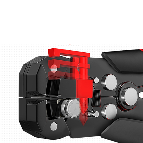 Съемник изоляции автоматический "Deli", 205 мм, черный, красный фото 2