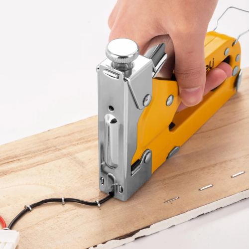 Набор механический степлер и скоборасшиватель Deli YS EDL238105, 3-в-1+ комплект скоб, кейс фото 9