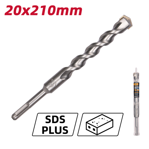 Бур по бетону Deli YS EDH-Y20210, 20 x 210 мм, SDS-PLUS фото 2