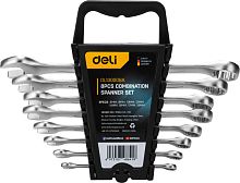Набор ключей комбинированных Deli YS EDL130008A 6-19 мм, 8 шт.