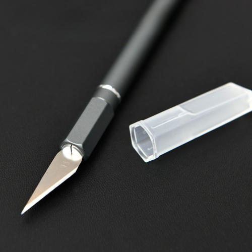 Нож-скальпель Deli YS EDL359201A, макетный, 146 x 9 мм, лезвия 10 шт. в комплекте фото 5