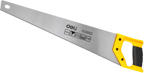 Ножовка Deli YS EDL6850 по дереву, 7 TPI, 500 мм