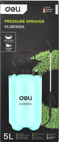 Опрыскиватель Deli GS EDL581105A помповый, 5 л, голубой фото 3