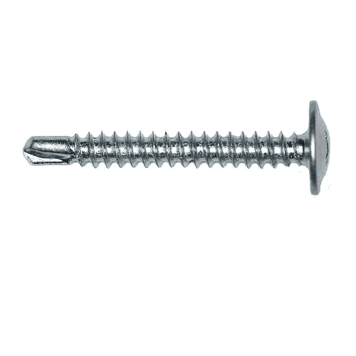 Саморез с прессшайбой, цинк, сверло