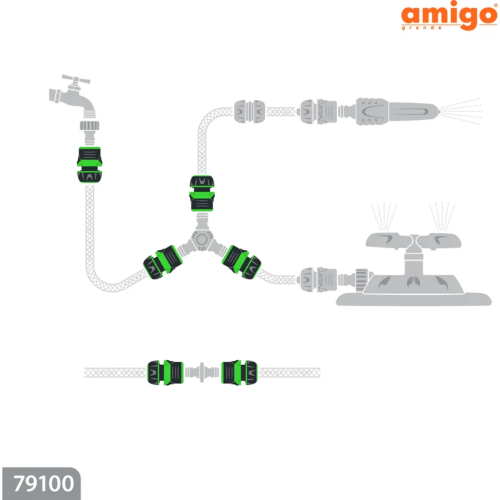 Коннектор Amigo Grande 79100, 1/2" фото 3