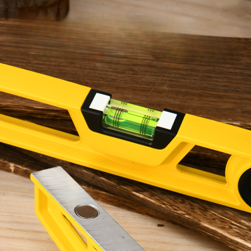 Уровень строительный Deli YS EDL290600Q, литой, 600 мм, с двойным обзором фото 3