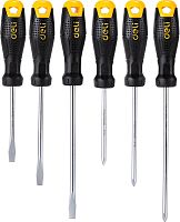 Набор отверток Deli YS EDL620006 (SL5x75, SL5x100, SL6x150, PH1x75, PH1x100, PH2x150), 6 шт.