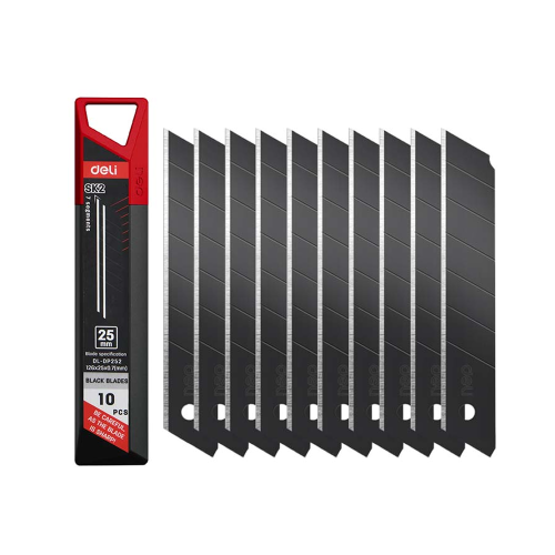 Лезвие для строительного ножа Deli EDL-DP252, 25 мм, 10 шт.