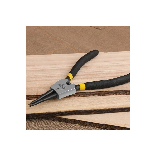 Съемники стопорных колец Deli YS EDL20521-4, 180 мм., набор 4 шт., желтый, черный фото 6