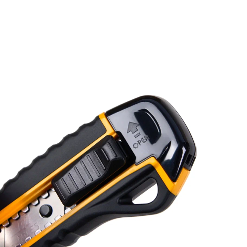 Нож строительный Miles "FA1806G/Y", 18 мм, усиленный фото 6