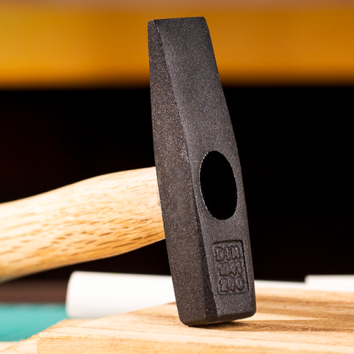 Молоток слесарный Deli YS DL442200, 0.2 кг, деревянная рукоятка фото 5