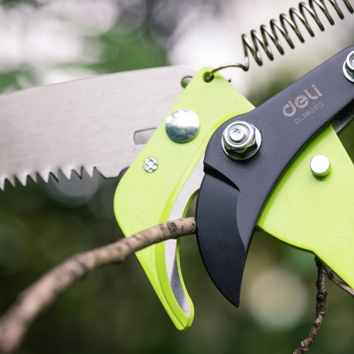 Высоторез-сучкорез штанговый Deli GS EDL580512, 235-410 см, телескопическая рукоятка фото 6