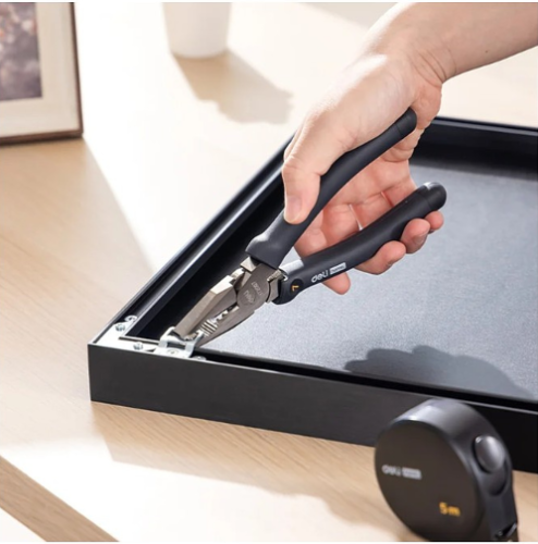 Набор ручного инструмента Deli HS EHT0008 8 предметов, Soft Touch, черный фото 7