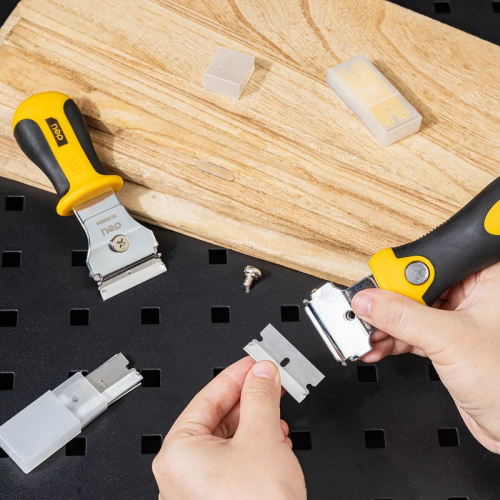 Набор скребков Deli YS EDL359204, 105 x 50 мм, 2 шт., 10 лезвий в комплекте фото 2