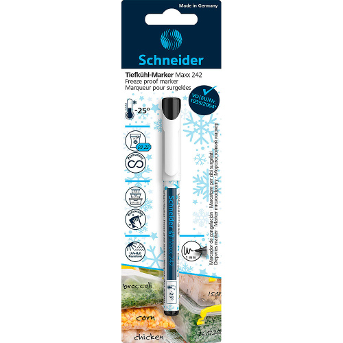Маркер для замораживания "Schneider Maxx 242", черный фото 4