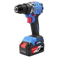 Аккумуляторная дрель-шуруповерт DongCheng DCJZ06-13 (TYPE EM), 20 В, 120 Нм, 2 АКБ, 4 Ач, З/У 4А